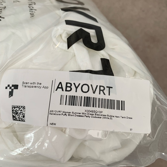 NIB Stylish White Sleeveless Mini Dress - Picture 13 of 14